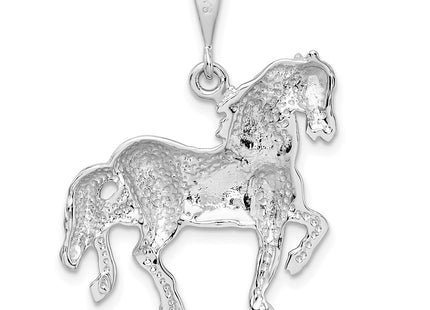 14K white gold charm, another view