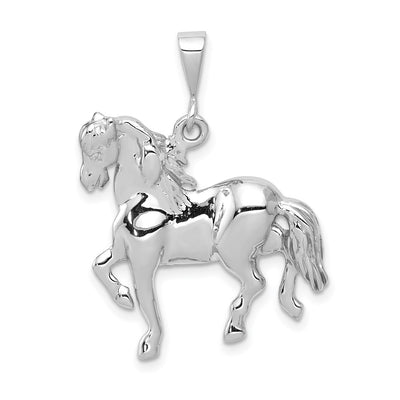 14K white gold charm