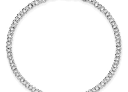 14K white gold bracelet, further view