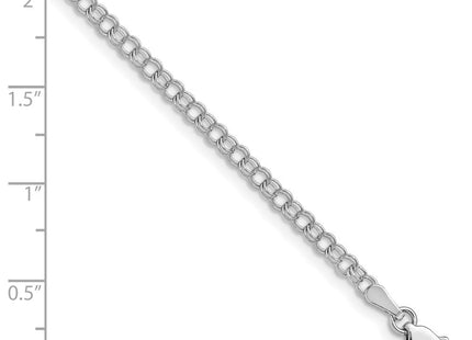 14K white gold bracelet, another view