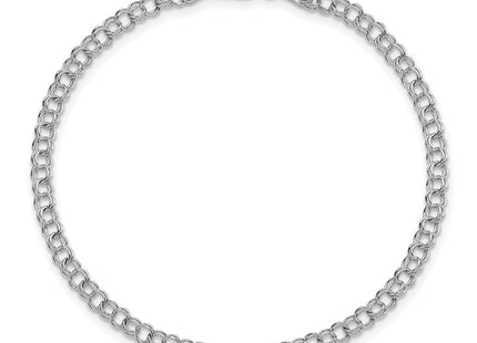 14K white gold bracelet, further view