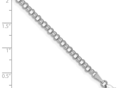 14K white gold bracelet, another view
