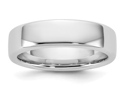 14K white gold band