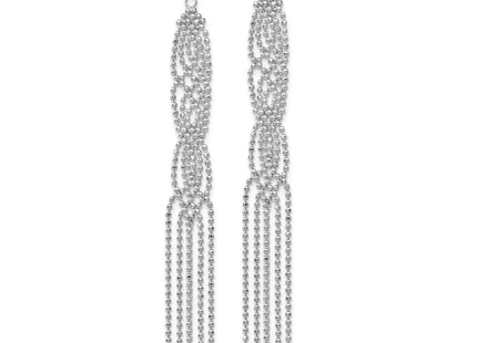 14k White Gold Earrings Style WF113 - Classique Jewelry Inc.