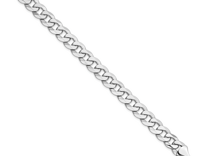 14k WG Flat Beveled Curb Chain