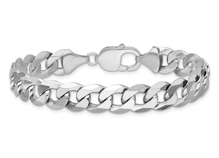 14k WG Flat Beveled Curb Chain