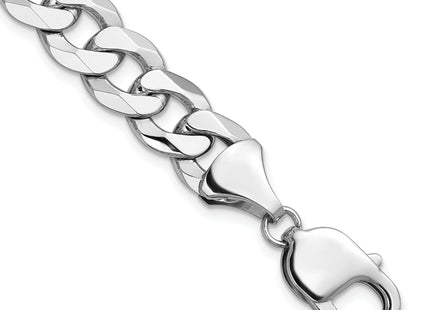 14k WG Flat Beveled Curb Chain