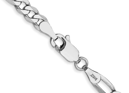 14k White Gold Chains Style WFIG100 - Classique Jewelry Inc.