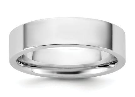 14K white gold wedding band