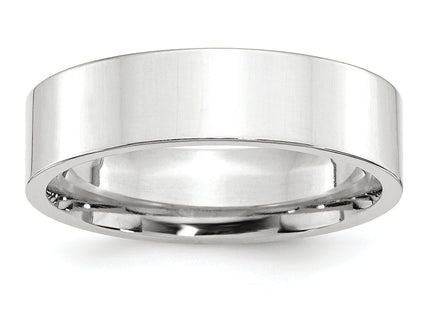14K white gold wedding band, alternate view