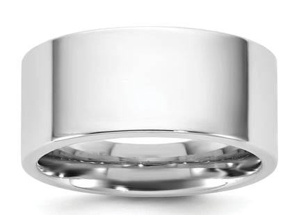 14K white gold wedding band
