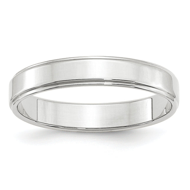 14K white gold wedding band, additional view