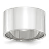 14k White Gold Lightweight Flat Wedding Band Size 11.5