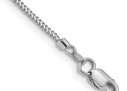 14K White Gold Franco with Lobster Clasp Bracelet (Style WFRA030-7)