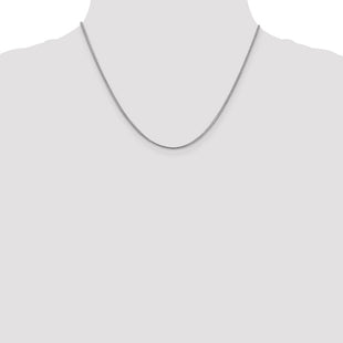 14K White Gold . Franco with Lobster Clasp Chain (Style WFRA035-18)