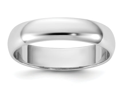 14K white gold wedding band, alternate view