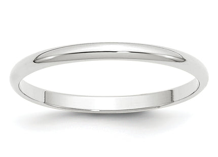 14K white gold band, another view