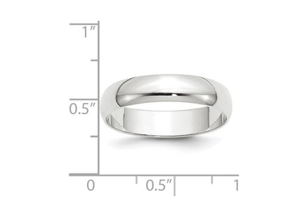 14K white gold band, another view