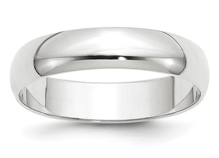 14K white gold band