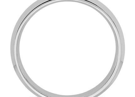 14k White Gold Knife Edge Comfort Fit Wedding Band