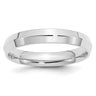 14k White Gold Knife Edge Comfort Fit Wedding Band Size 6.5