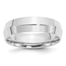 14k White Gold Knife Edge Comfort Fit Wedding Band Size 11.5