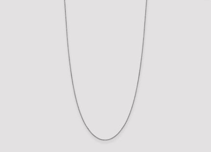 14K white gold box link bracelet