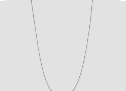 14K White Gold Box with Lobster Clasp Chain (Style WLB-30)