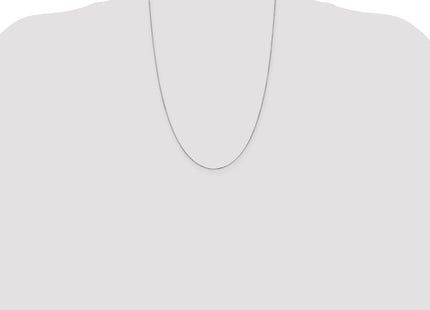 14K white gold box link chain