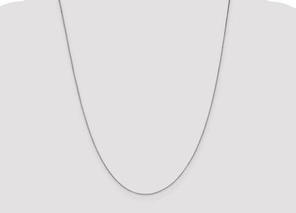 14K white gold box link chain