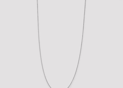 14K White Gold Box with Lobster Clasp Chain (Style WLB050L-30)