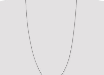 14K White Gold Box with Lobster Clasp Chain (Style WLB100-30)