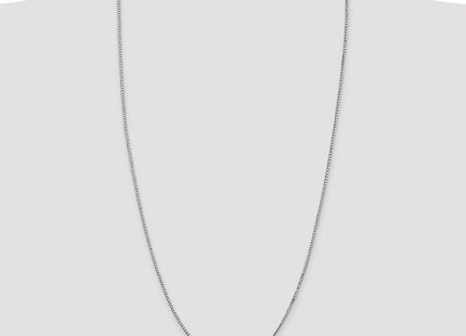 14K White Gold Box with Lobster Clasp Chain (Style WLB150-30)