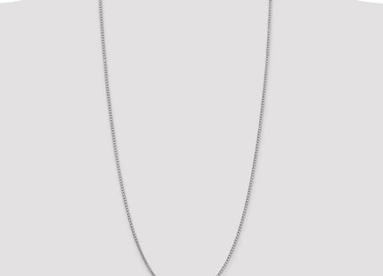 14K White Gold Box with Lobster Clasp Chain (Style WLB200-30)