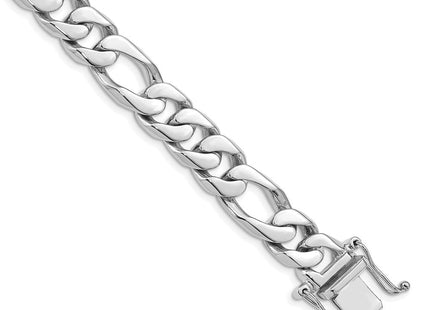 14K white gold figaro link chain