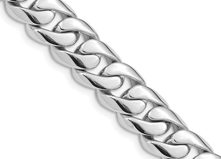 14K white gold curb link chain