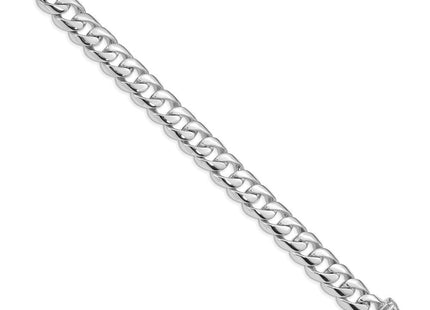 14K white gold curb link chain, alternate view