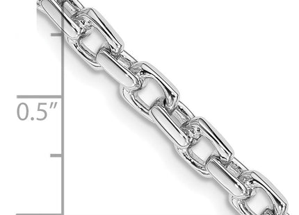 14K white gold chain, alternate view