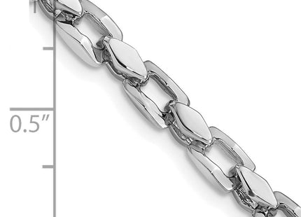14K white gold chain, alternate view