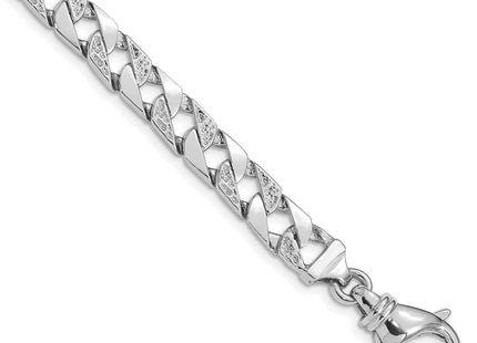 14K white gold bracelet, another view