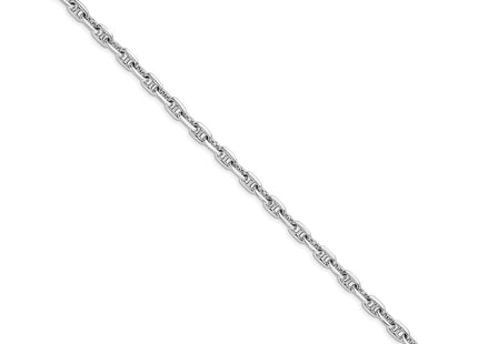 14K white gold bracelet, alternate view