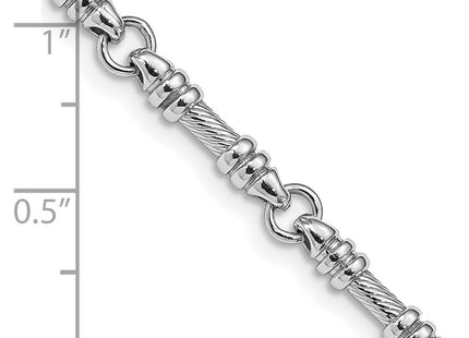 14K white gold bracelet, alternate view