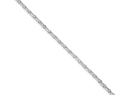 14K white gold bracelet, alternate view