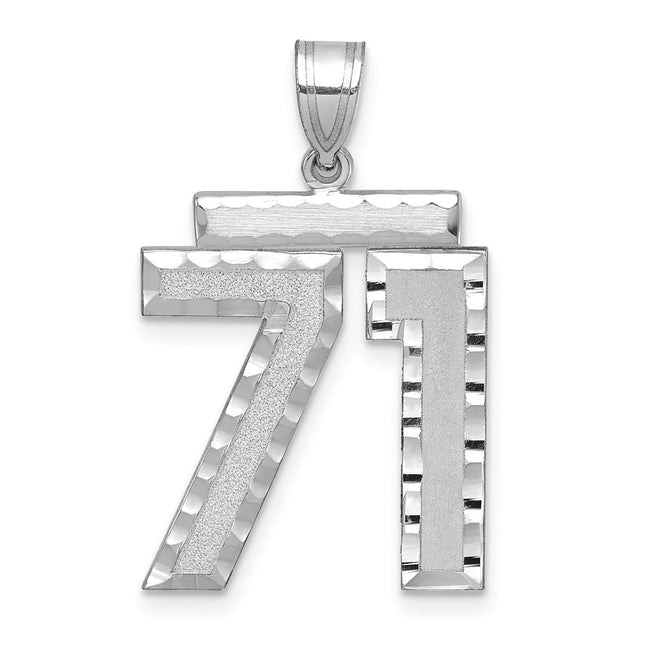 14k White Gold Jewelry Style WLN71 - Classique Jewelry Inc.