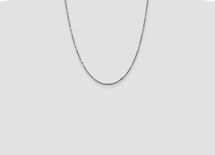 14k White Gold D/C Milano Rope Chain (Style WMIL030-22)