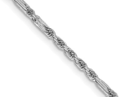 14k White Gold Chains Style WMIL030 - Classique Jewelry Inc.