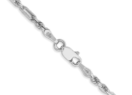 14k White Gold Chains Style WMIL045 - Classique Jewelry Inc.