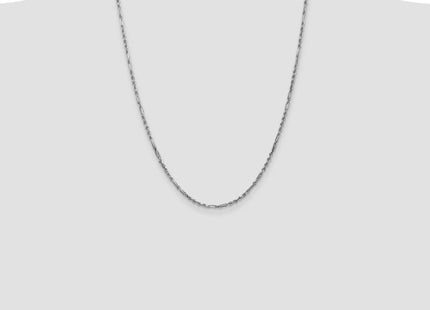 14k White Gold D/C Milano Rope Chain (Style WMIL045-24)