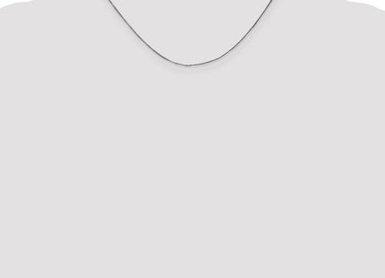 14K White Gold Octagonal Snake with Lobster Clasp Chain (Style WOS060-16)