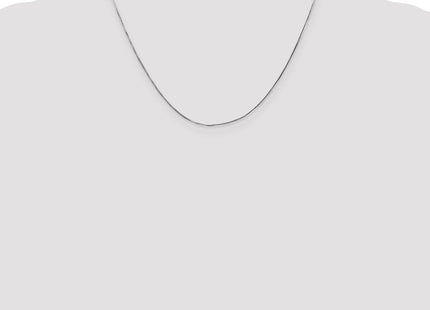 14K White Gold Octagonal Snake with Lobster Clasp Chain (Style WOS060-18)